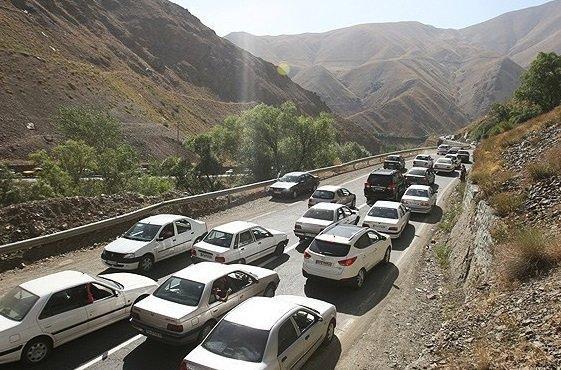 تردد روان در تهران ، شمال، ترافیک نیمه سنگین در چالوس و هراز